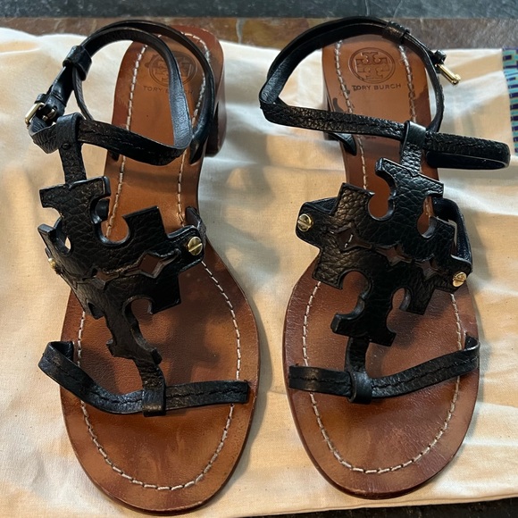 Tory Burch Leather Chandler Sandals - Picture 5 of 7